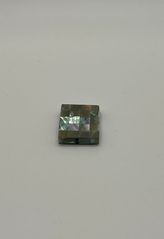 Abalone Blocking Rectangle Bead