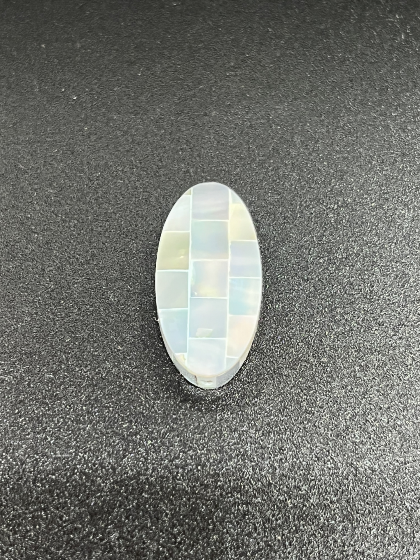 Blue Opal Blocking Oval Bead Singles