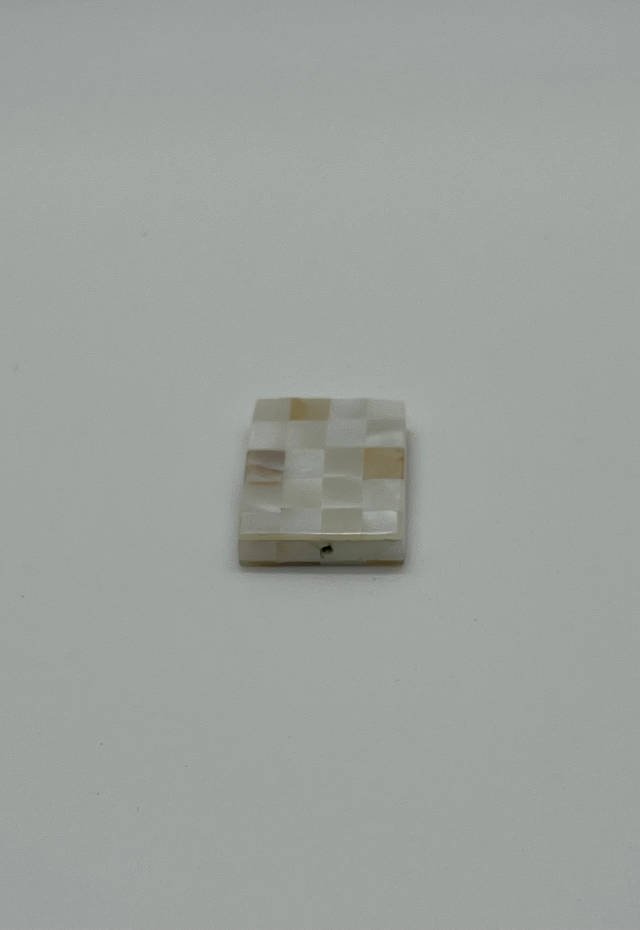 River Clam Blocking Rectangle Bead