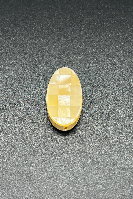 Yellow Hammer Oyster Blocking Oval Bead Singles