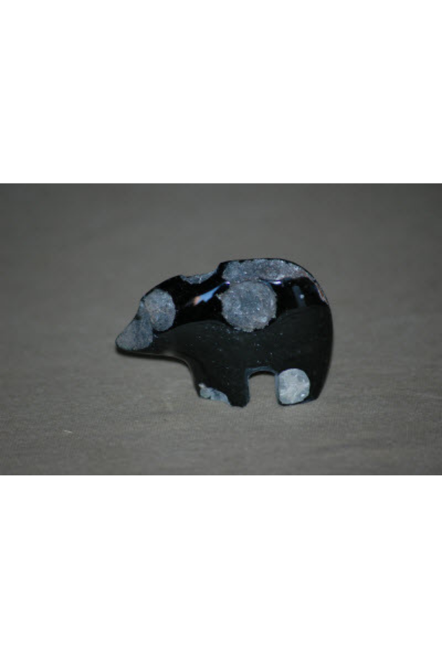 Orthoclase in Obsidian, Mexico