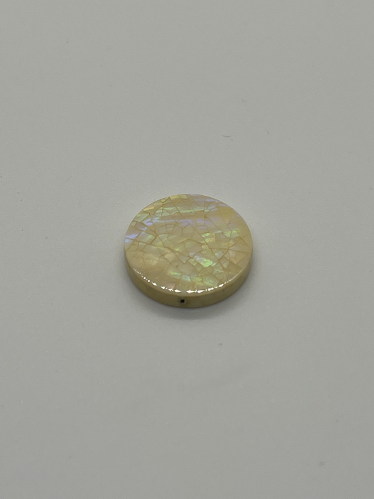 Yellow Opal Cracking Bead Singles
