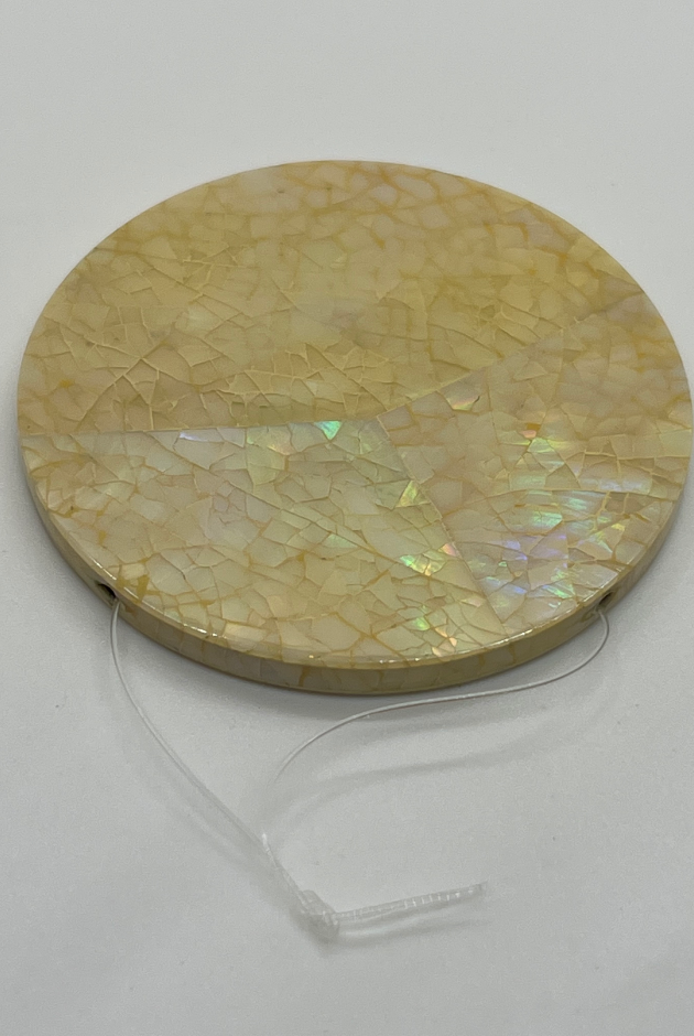 Yellow Opal Cracking Bead Singles