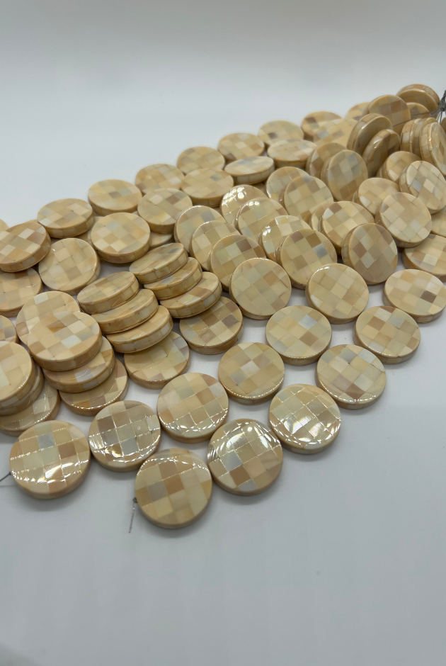 Melon Blocking Bead Strand (10pcs)