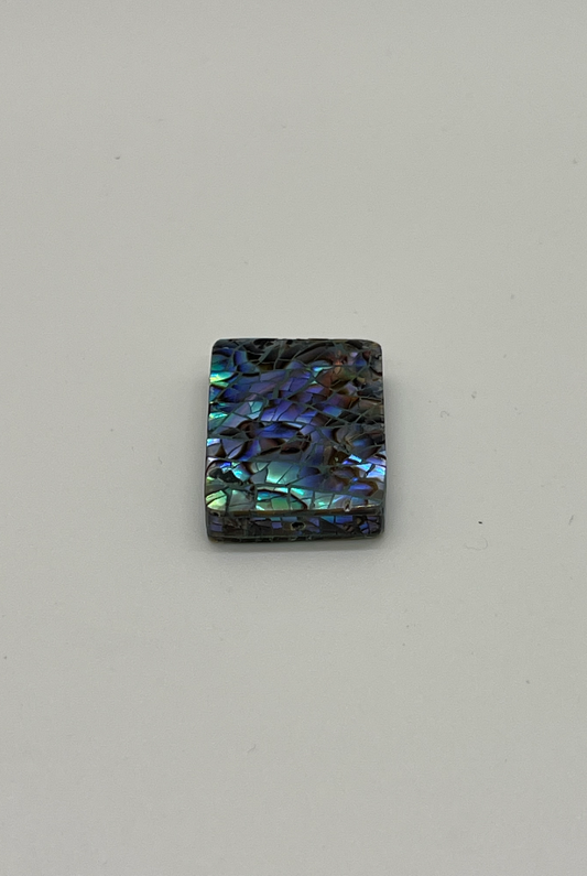 Paua Cracking Rectangle Bead