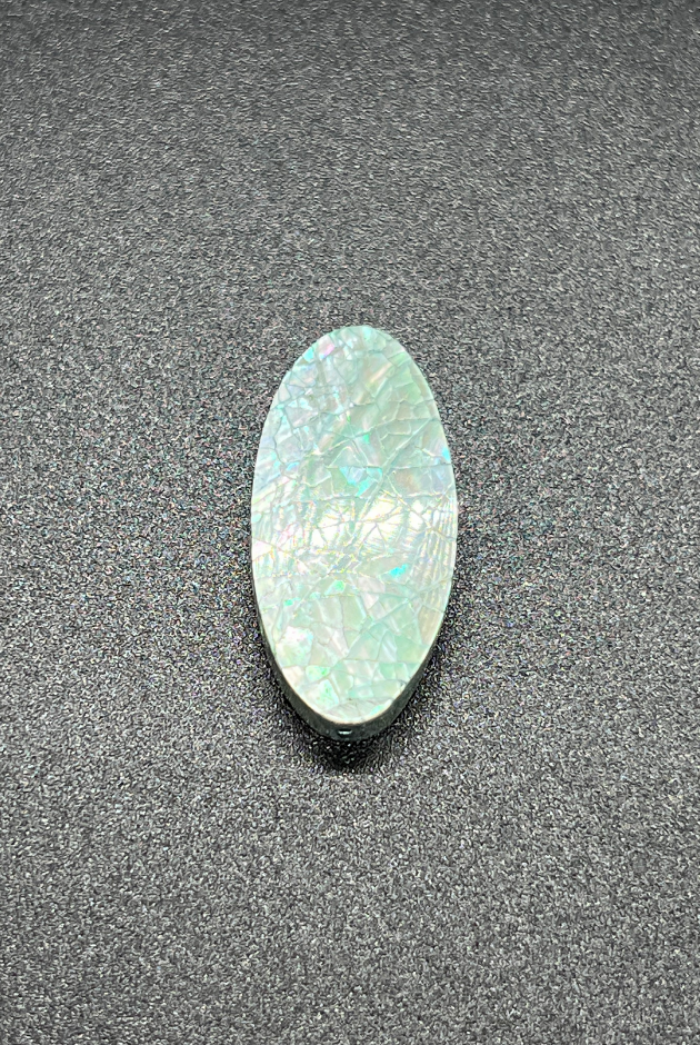 Abalone Cracking Oval Bead Singles
